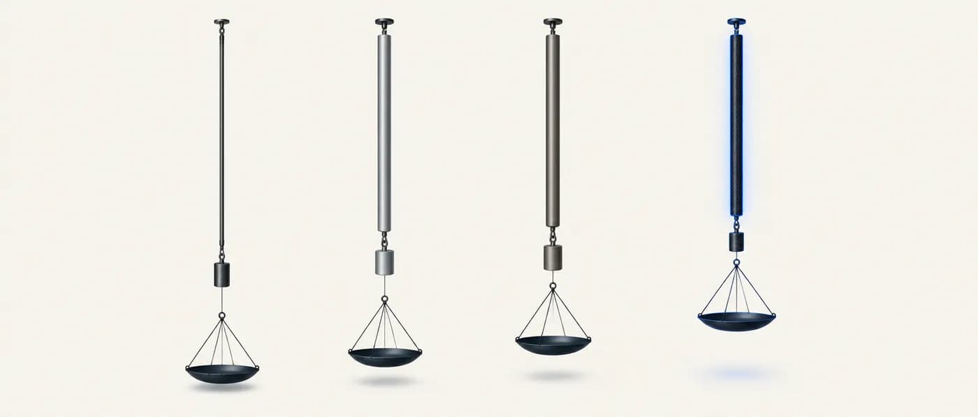 Illustration for the example: Light, stiff tie rod