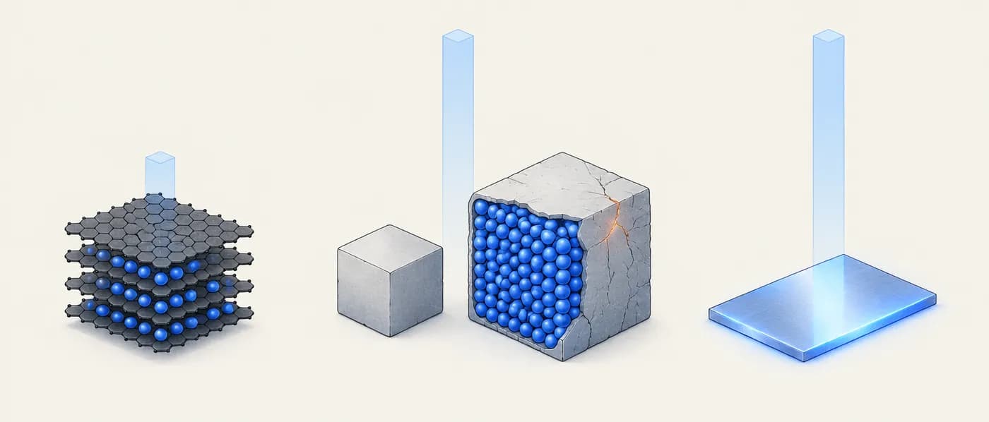 Illustration for the example: Comparing anode ceilings: graphite, silicon and lithium metal