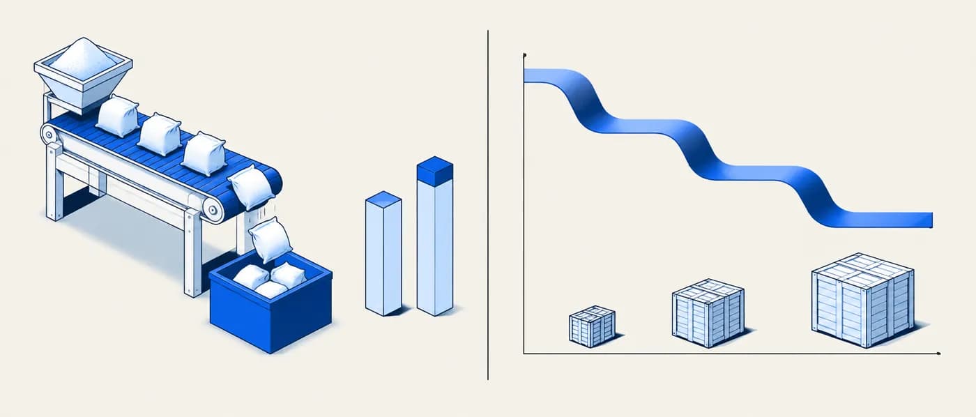 Illustration for the example: Yield and learning: how fast costs can move