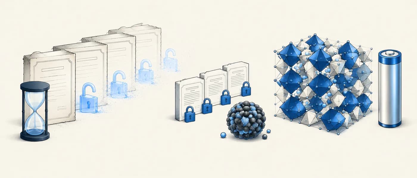 Illustration for the example: LiFePO₄ cathodes: why an old chemistry is open to new entrants