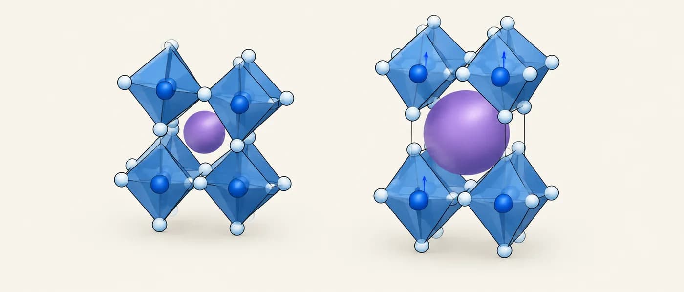Illustration for the example: CaTiO₃ and BaTiO₃ — too small and too big