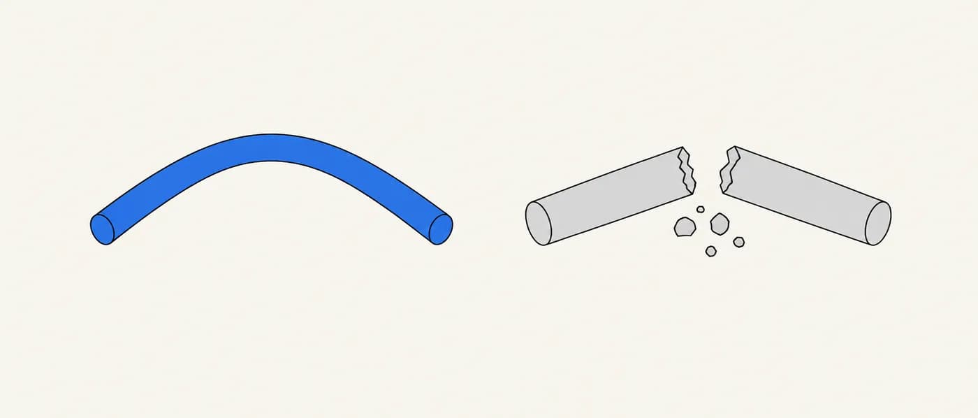 Schematic diagram: Pugh ratio (ductility)