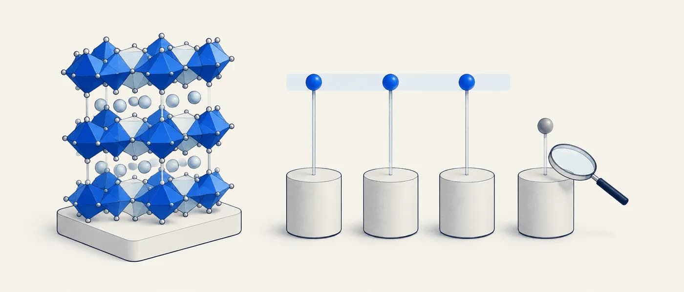 Illustration for the example: Formation energy of a battery cathode candidate