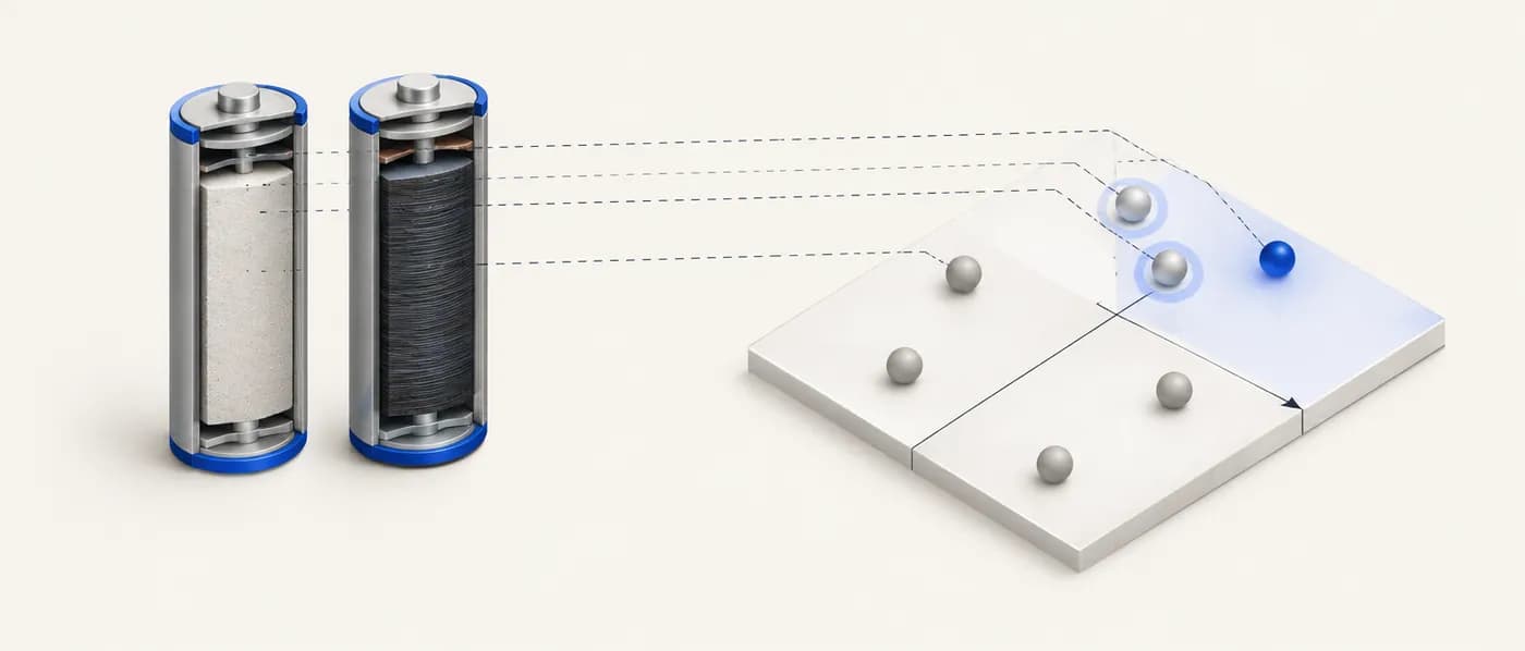 Illustration for the example: Screening cathode elements for a new cell programme
