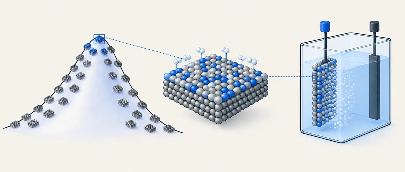 Illustration for the example: Catalyst screening: the hydrogen evolution example